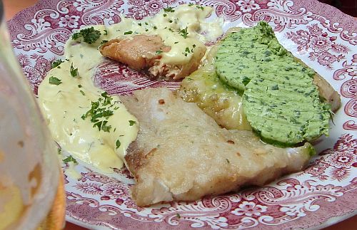 Gaststätte "Zur Post", Idstein-Oberrod, der gemischte Fischteller